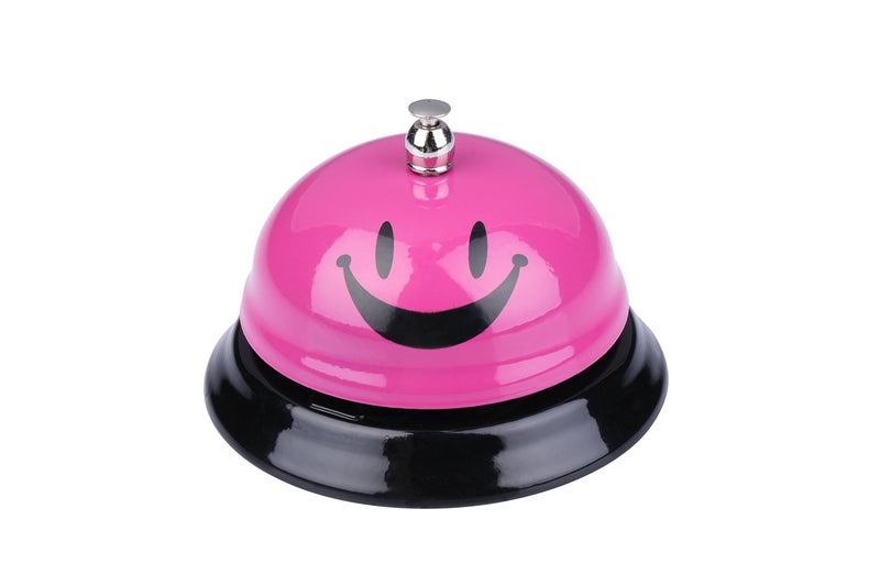 I-MART Desk Bell Service Bell for Office Hotel Classroom School Dinner Kitchen Restaurants Pink Call Bell with Loud Clear Ring - Image 1